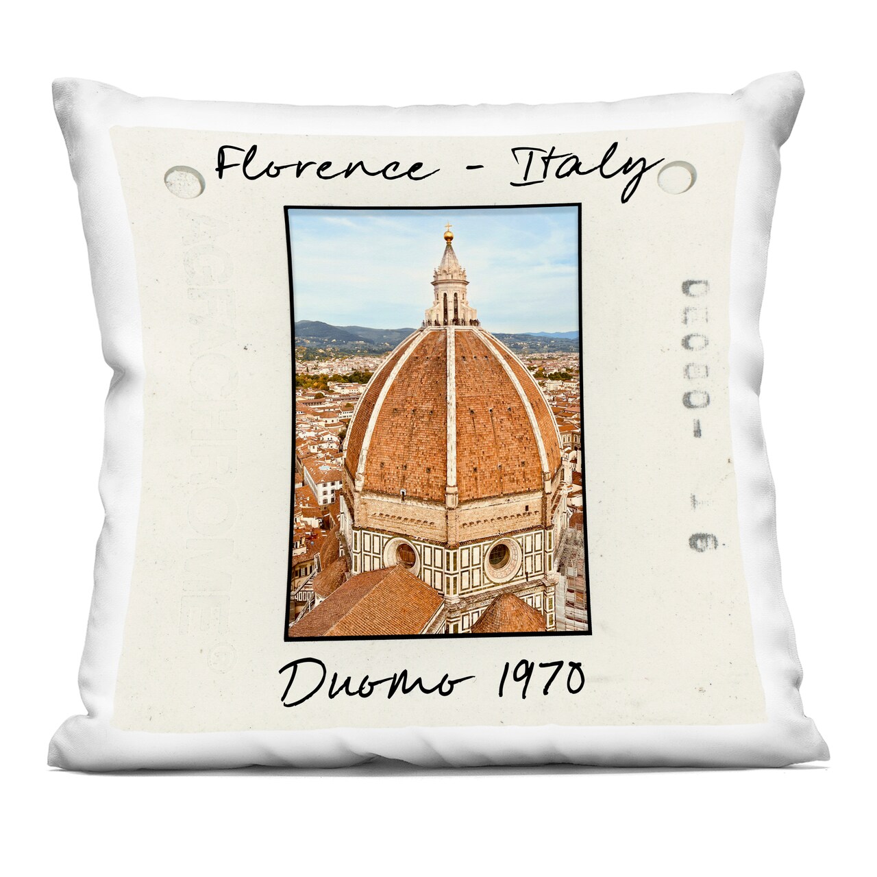 Stupell Industries Florence Italy Travel View Decorative Printed Pillow design by Val Rhodes, 18 x 7 x 18